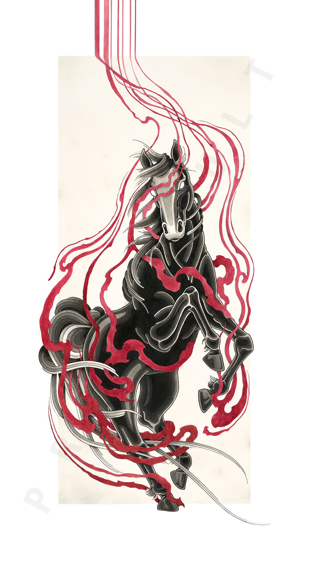 Horse in Flames