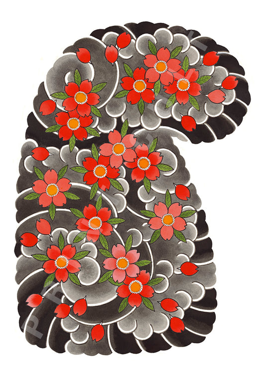 Half Sleeve - Cherry Blossoms