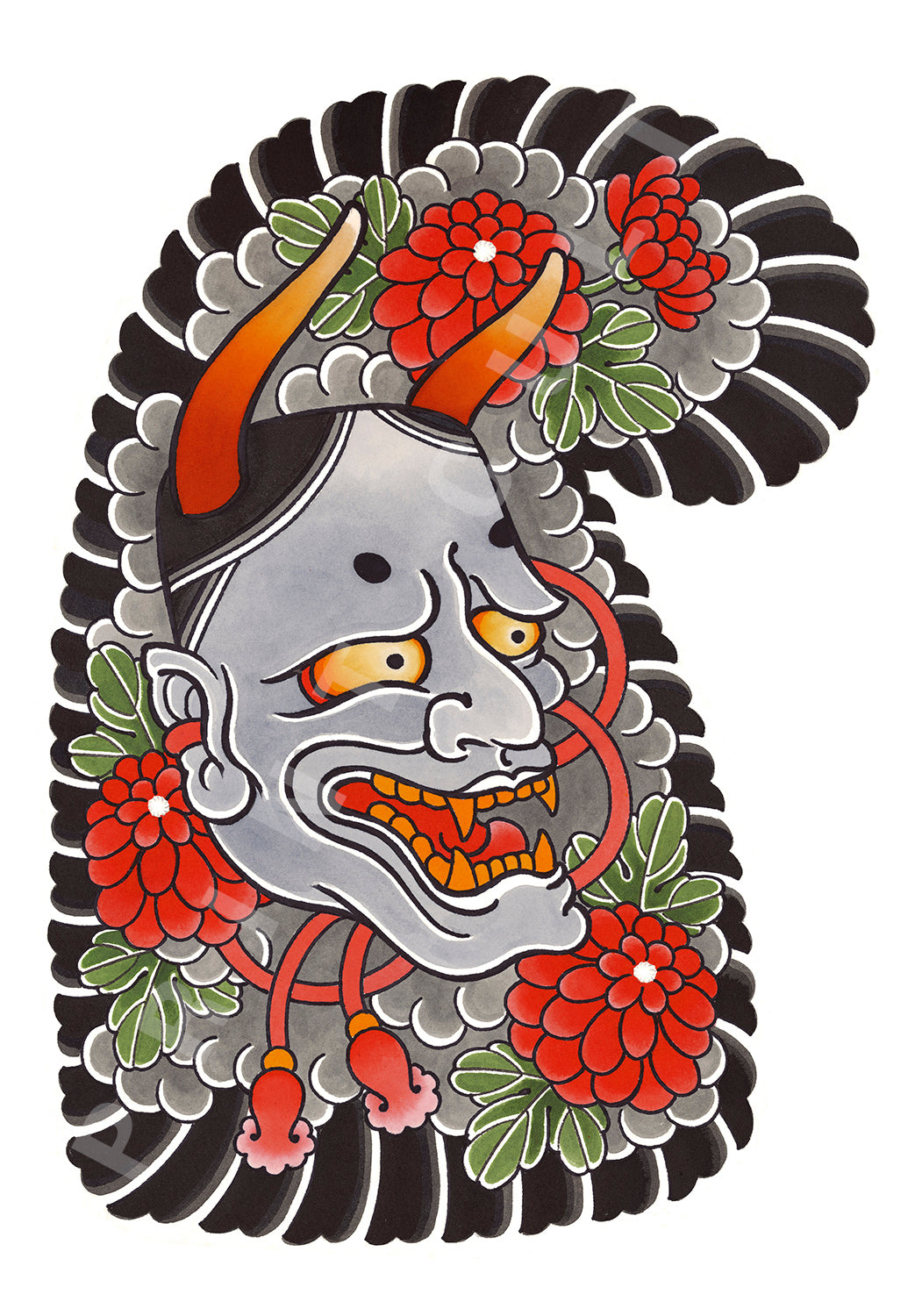Half Sleeve - Hannya