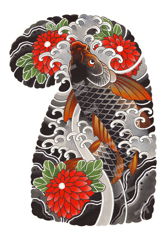 Half Sleeve - Koi